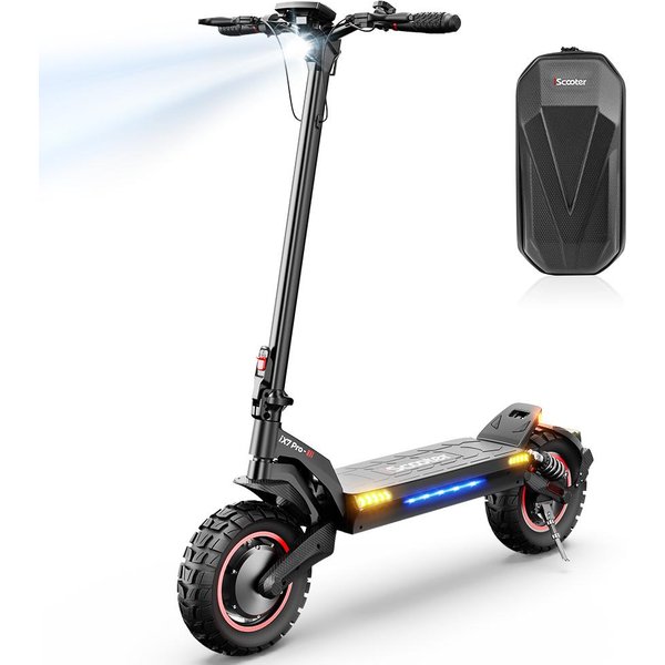Iscooter Electric Scooter Ix7Pro 17.5Ah 10 Inch Off-Road Pneumatic Tire App Control 1000W*2 Dual Motor 60KM/H Escooters-image