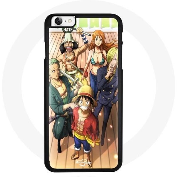Funda - Maniacase - Iphone 8 - One Piece Luffy - Silicona - Flexible Negro-image