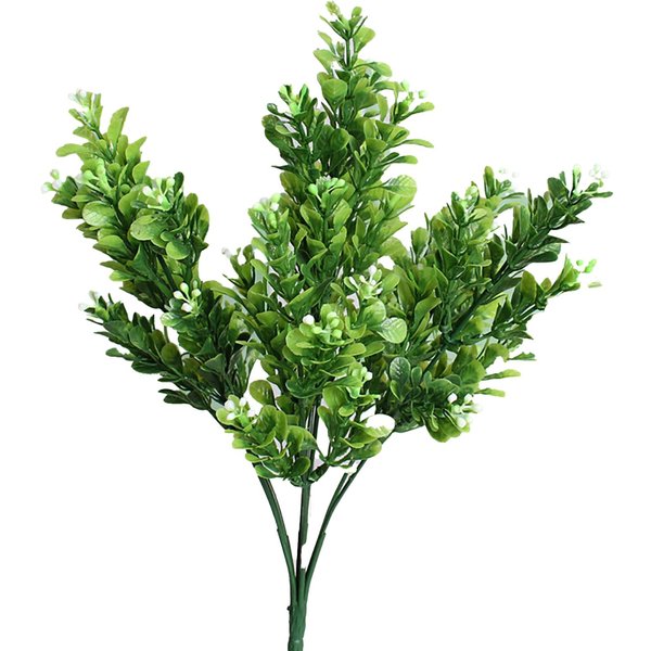 Flores Artificiales Plantas Realistas 7 Ramas PláStico Decorativas Flores Falsas Hojas Para El Hogar-image