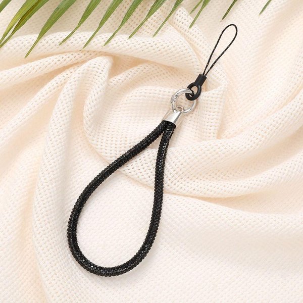 CordóN Brillante Para TeléFono Con Purpurina, Correa De MuñEca Para TeléFono, Llavero Colgante, Cuerda Anti-PéRdida-image