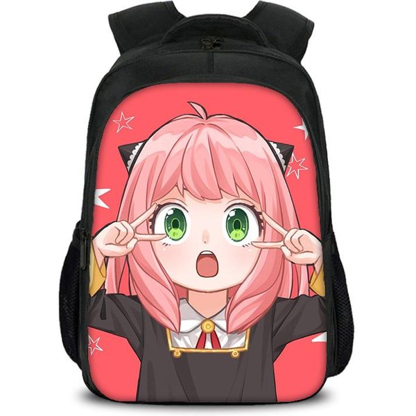 Spy×Family Mochila De Doble Capa Duradera, Moderna, VersáTil, Gran Capacidad Dibujos Animados NiñO Y NiñA CumpleañOs Mejor Regalo-image