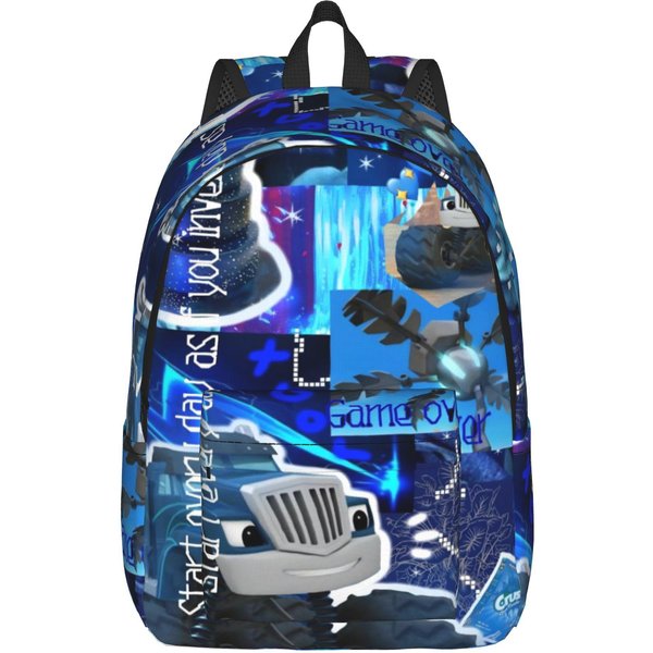 Mochila Genial Blaze Y Los Monster Machines Mochila Duradera Para Estudiantes Negocios Mochila Diaria Para Hombres Mujeres Universidad Bolso De Hombro 15 Inches-image