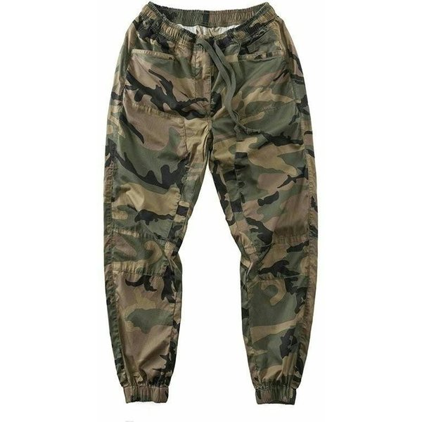 MęSkie Spodnie Cargo Joggery Moro Z Elastycznym Pasem, Sznurkiem, Wieloma Kieszeniami, Lekkie Spodnie Outdoorowe Xxxl Gray-image