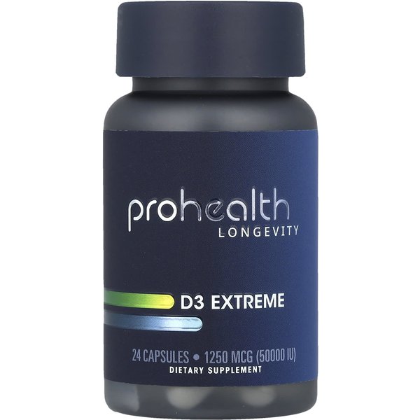 ProHealth Longevity, D3 Extreme, 50 000 Ui, 24 CáPsulas-image