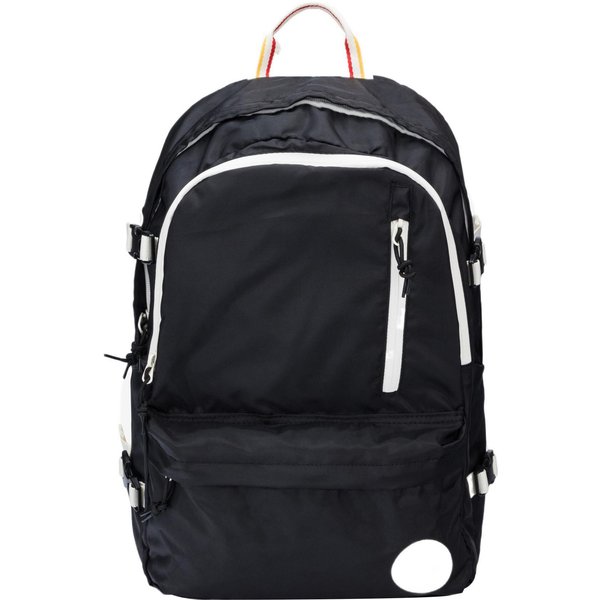 Mochila Converse Casual Deportiva Cierre De Cremallera Gran Capacidad PoliéSter Unisex Negra 10018463-A01 Black Black-image