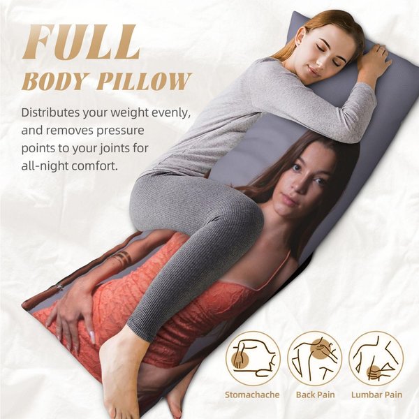 Funda De Almohada Larga Personalizada Con Foto, Funda De CojíN Rectangular Largo Para Respaldo Personalizada 20X54 Pulgadas, ImpresióN A Doble Cara 50X75Cm Gray-image