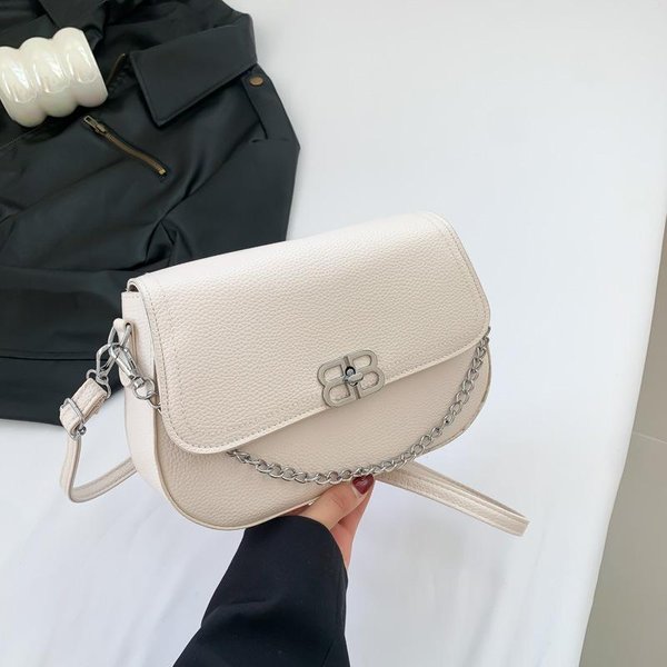 Torebka Retro Modna Dla Kobiet Nowa Modna Swobodna Osobowość Niszowa Modna PięKna Wiosenna Torba Crossbody MałA Kwadratowa Torba Beige-image