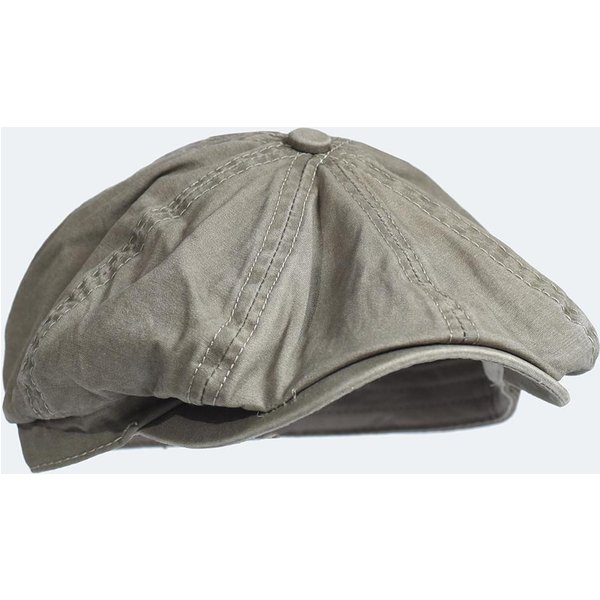 BawełNiana Czapka Gazeciarza Peaky OśMiokąTna Czapka Vintage Casualowa Czapka Jednokolorowy Beret Daszek Gatsby PłAska Ivy 58-60 Cm-image