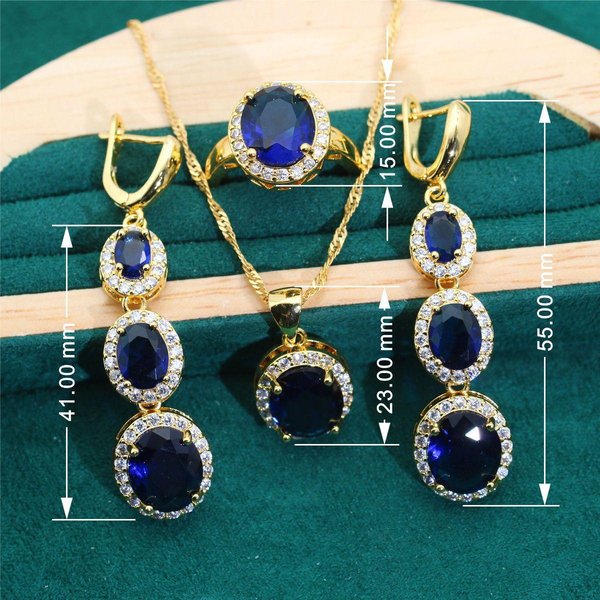 JoyeríA CláSica Europa Y Estados Unidos Popular Anti-Alergia Zirconia Colgante Pendiente Anillo 10 Yards Black-image