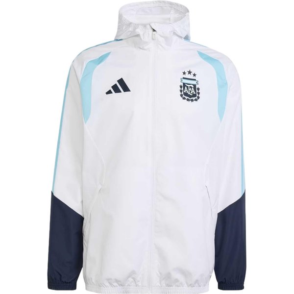 Kurtki Adidas MęSkie BiałE Z Kapturem Niewyjmowanym Umiarkowane M White-image