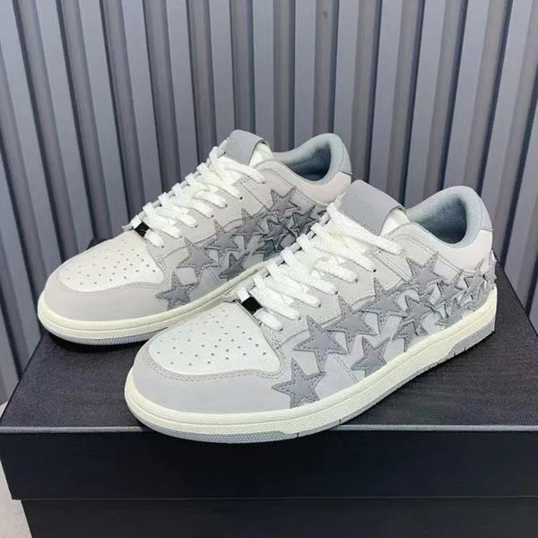 Damskie Buty Deskorolkowe Na Grubej Podeszwie Nowe Letnie Wszechstronne Buty Jednokolorowe, SkóRzane Buty MęSkie Sportowe I Codzienne 43 White-image