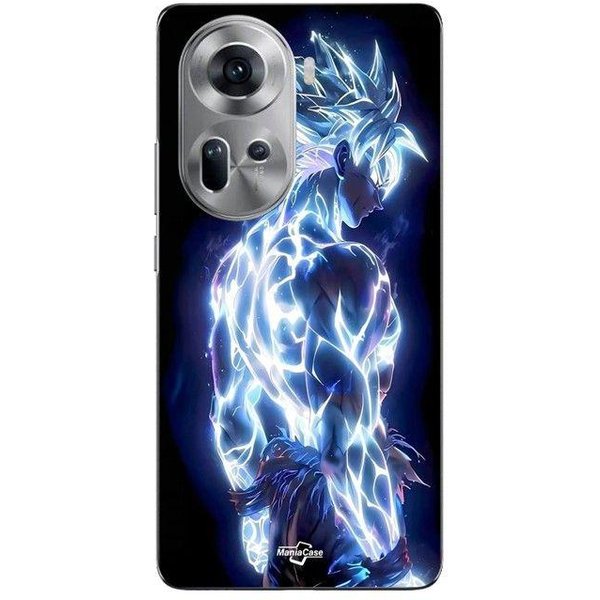 Coque De TéLéPhone - Maniacase - Oppo Reno 11 5G - Dragon Ball Z - Goku Ultra Instinct - Brillant Negro-image
