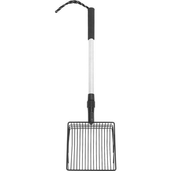 Pala Extensible Para Arena De Gato Ligera VersáTil Malla Fina Mango Largo Metal Caca Gallinero-image