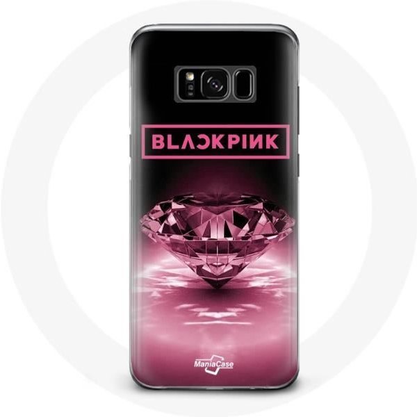Funda - Maniacase - Samsung Galaxy S8 Plus - Negro - Logo Blackpink - Flexible Negro-image