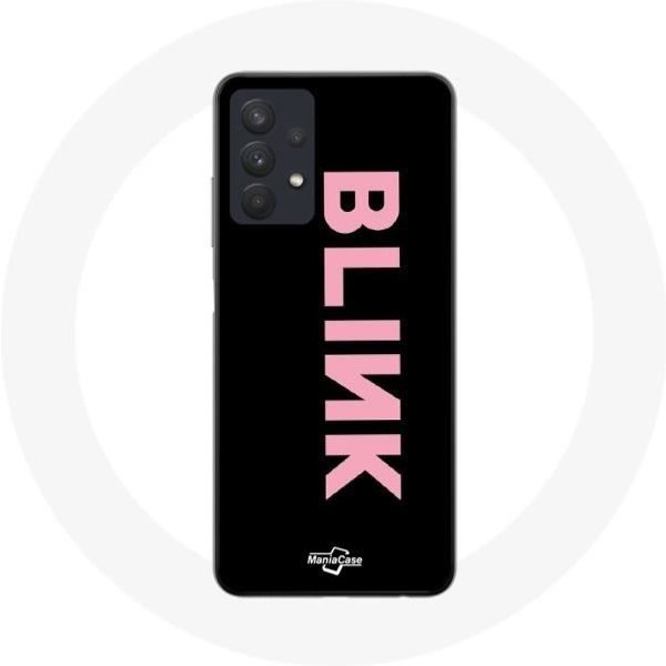 Funda Para Samsung Galaxy A32 5G Blink Fandom Blackpink Logo Fondo Rosa Negro Negro-image