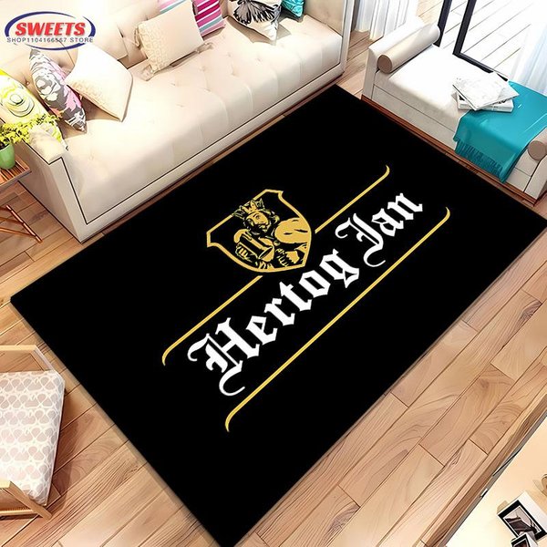 Druk 3D Logo H-Hertog Jan DużY Dywan Do Domu Salon PokóJ DziecięCy Mata Sofa Wycieraczka Kuchenny Dywanik PodłOgowy AntypośLizgowy Dekor 60*90Cm-image