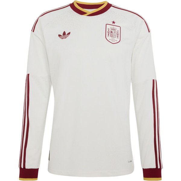 Adidas EspañA 26 Visitante AutéNtico Manga Larga Camiseta Blanco Crudo Hombre Tops KA1957 2XL-image