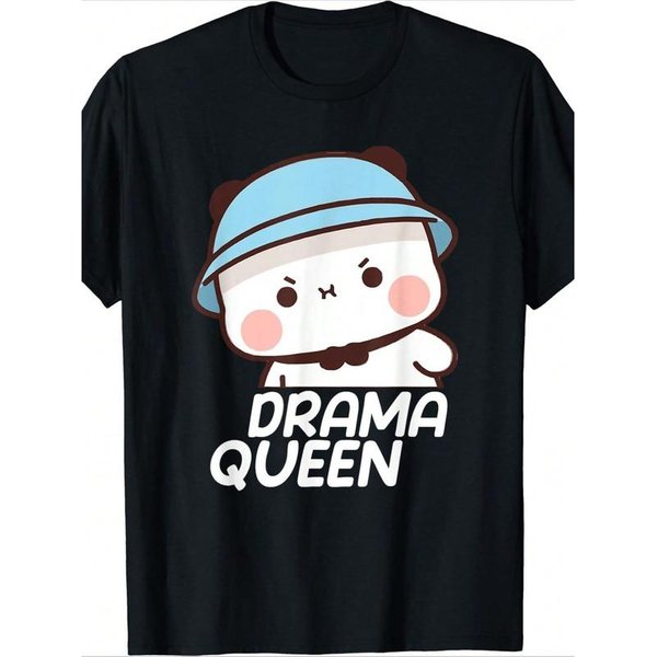 Ousika Bubu & Dudu Reina Del Drama Camiseta Unisex - Camiseta Casual De Manga Corta Con Cuello Redondo Y Estampado De Personaje Divertido Con DiseñO De Bubu & Dudu, Lavable A MáQuina F 4XL Varios Colores-image