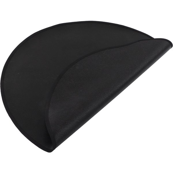 Alfombrilla Para Parrilla IgníFuga Resistencia A Altas Temperaturas Lavable Reutilizable Redonda Para Barbacoa Negra 24 Pulg 60 Cm DiáM-image