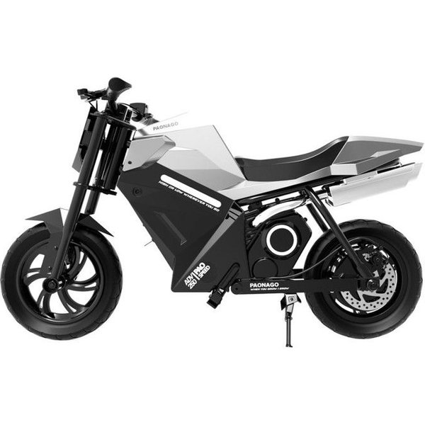 Ovivo ADV250 - Motocykl Elektryczny Dla Dzieci - 21,6 V 4 Ah - Maksymalny ZasięG 14 Km - 12,5 Cala - Srebrny-image