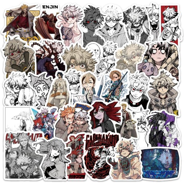 60 Sztuk KreskóWkowe Naklejki Graffiti Anime Gachiakuta Dekoracja Walizka Scrapbooking Telefon Laptop ArtykułY Papiernicze Zabawki Prezenty-image