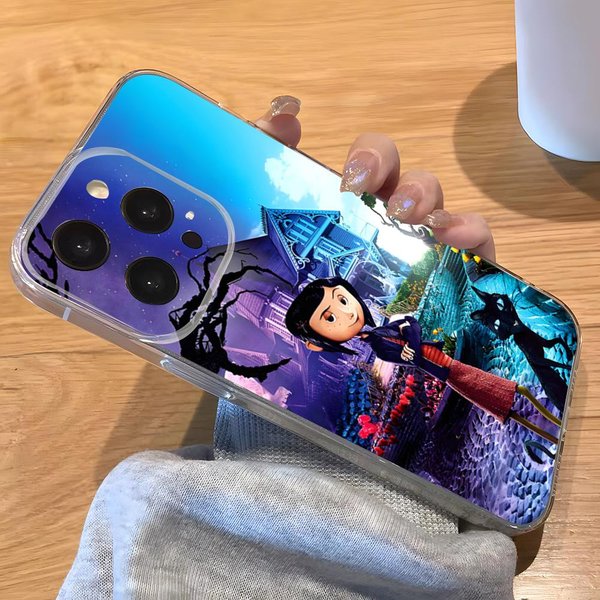 Etui Na Telefon Anime Hot C-Coraline Do Iphone 17 Pro Max 16 15 14 Pro Max 13 11 Xs Xr 8 7Plus Przezroczyste Etui Iphone 16-image