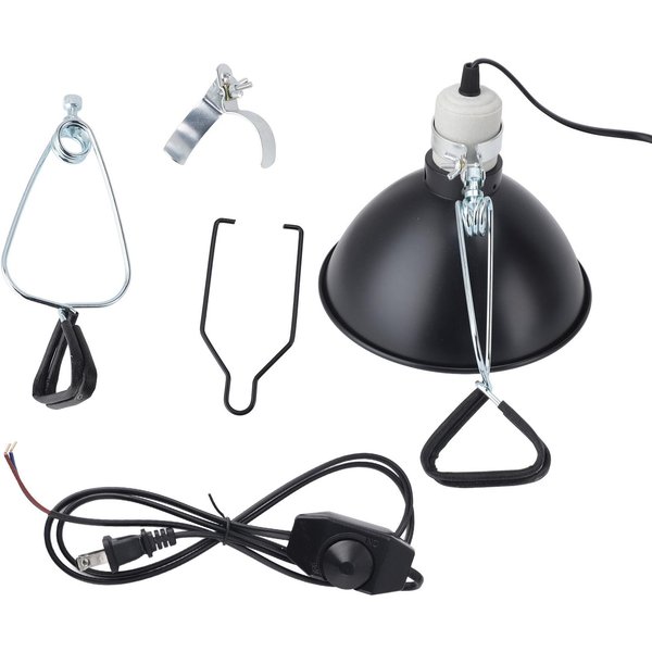Klosz Lampy Grzewczej Dla GadóW Na żAróWkę UVA UVB 300W KopułOwa Oprawa OśWietleniowa Pokrywa Dla Jaszczurek żółWi-image