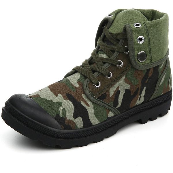 Wiosna Nowe MęSkie Buty Wysokie Trampki MęSkie Sportowe Outdoorowe Modne Buty 43 Moro-image