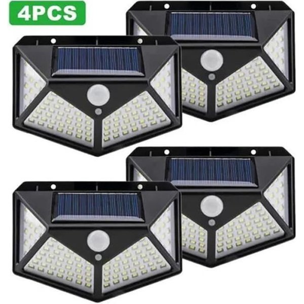 LáMpara De JardíN Solar - LáMpara Solar - 100 LED - Impermeable - Detector De Movimiento - 3 Modos De IluminacióN-image