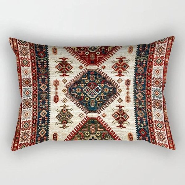 Funda De CojíN Lumbar Estilo Bohemio Para Sofá De Sala De Estar Decorativo 30X50Cm-image