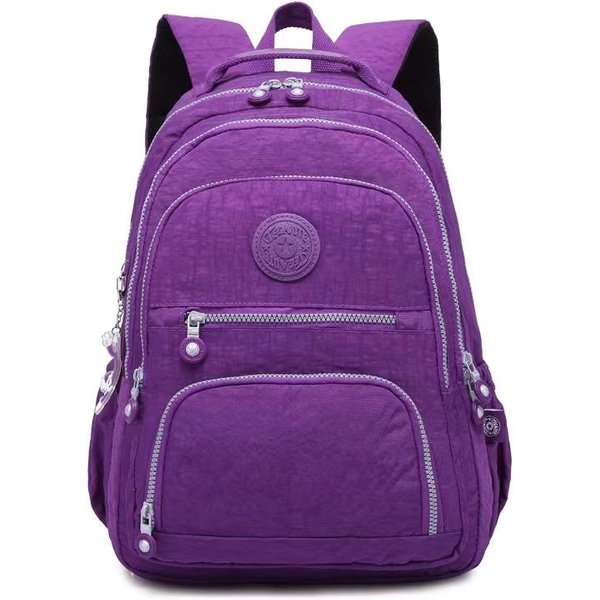 Plecak Damski Plecak Szkolny Dla Nastolatki Plecaki PodróżNe Torba Damska Nylonowy Wodoodporny Plecak Na Laptop 37X27X13Cm 1368 Purple-image