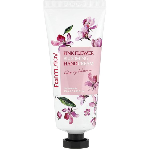 RóżOwy Krem Do RąK Z KwitnąCym Kwiatem, Kwiat WiśNi, 100 Ml(3.38 Uncji PłYnu) White-image