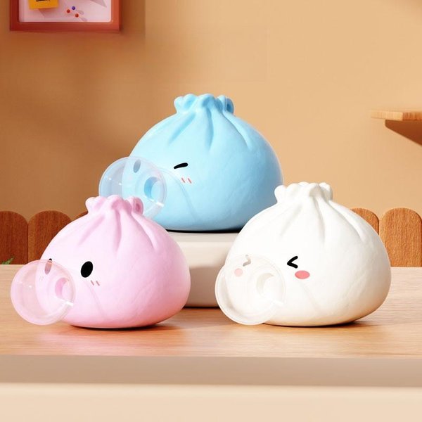 Zabawka Do śCiskania PierożKi DmuchająCe BańKi Zestaw PierożKóW Squishies Ze Parowarem Nowe PierożKi DmuchająCe BańKi, RozciąGliwe Fidget Sensoryczne-image
