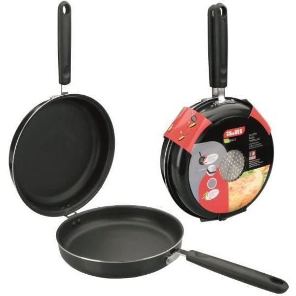 PoêLe à Tortillas - Ibili - Indubasic - 26 Cm - Aluminium - AntiadhéSif - Kompatybilna Indukcja-image