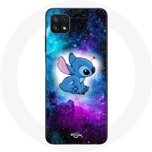Etui - Maniacase - Galaxy A22 5G - Stitch Ohana - Kolorowe - MięKkie-image