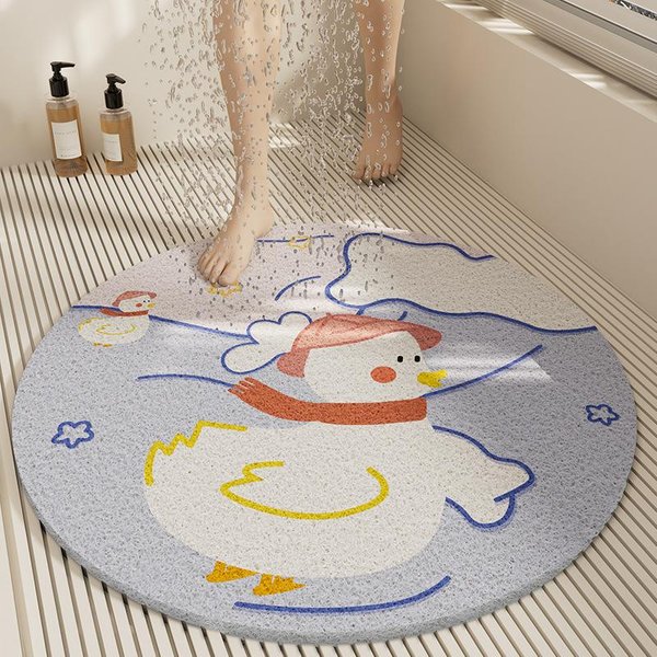 Alfombrilla Antideslizante Para BañO Sala De Ducha Sala De BañO Alfombrilla Para Pies Inodoro Inodoro Hogar NiñOs Y Ancianos Plataforma AnticaíDa 70 * 70CM-image