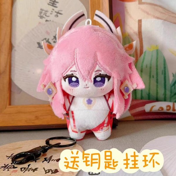 Anime Genshin Impact Pluszowa Lalka WęDrowiec Mavuika Arataki Itto Kamizato Ayato Furina Shenhe Zabawka Breloczek MałY Wisiorek Prezent 10Cm-12Cm-image