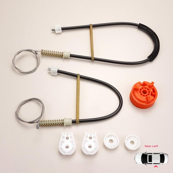 BWR565 Juego De ReparacióN De Regulador De Ventanilla EléCtrica Trasera Izquierda Para Renault Megane MK2 EM0/1 2002-2009 CC Cabriolet Convertible 8201010933-image