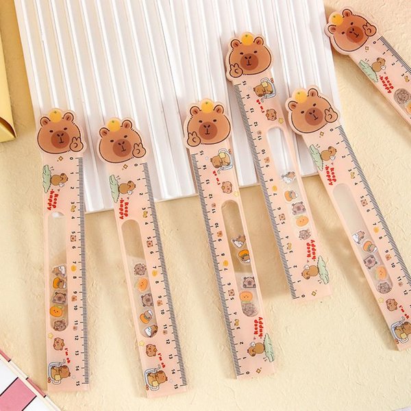 1 Pieza De Regla Divertida, úTiles Escolares, Regla Linda De 15 Cm, Herramienta De Dibujo, Panda AcríLico, Accesorios Escolares, Reglas De PapeleríA Kawaii-image