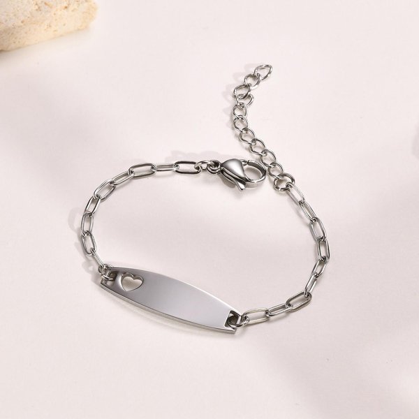 Pulseras Vnox Con Grabado Gratuito De Nombre Para NiñAs NiñOs, Brazaletes Personalizados Con Fecha Y Nombre, Regalo Significativo Para ReciéN Nacidos Gray-image