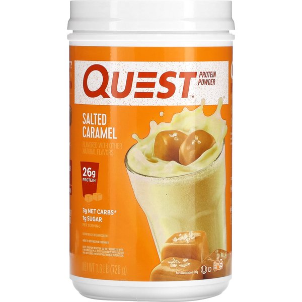 Quest Nutrition, ProteíNa En Polvo, Caramelo Salado, 1.6 Lb (726 Gramos)-image