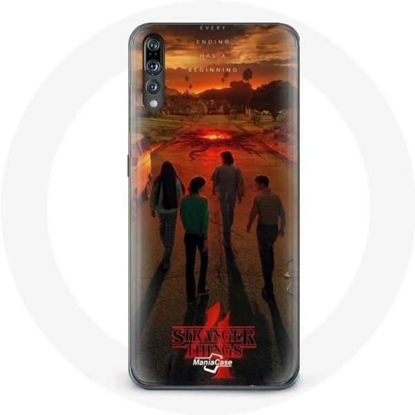 Funda Para Huawei P20 Stranger Things Temporada 4 PóSter Art Crews Of The New Theory-image