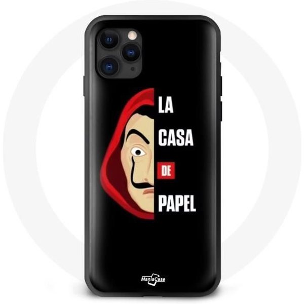 Funda Iphone 13 Mini - Maniacase - La Casa De Papel - Negra - Flexible - ProteccióN Contra Golpes-image