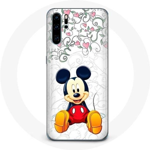 Funda Para Huawei P30 Pro Mickey Mouse Flores Corazones-image