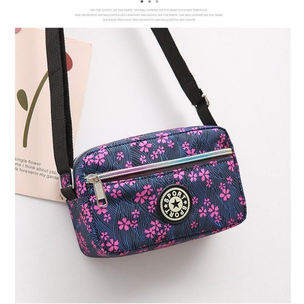 Bolso De Hombro De Tela Oxford, Bolso Cruzado Para Mujer, Bolso De Hombro Casual De Nailon Para Personas Mayores Black-image