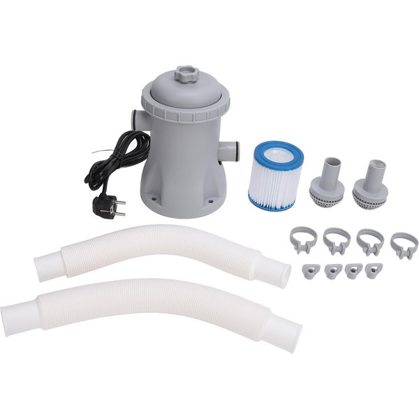 Bomba De Filtro EléCtrica Para Piscina Para Piscinas Elevadas 330 Galones Bomba De Filtros De Cartucho Para Piscina White-image