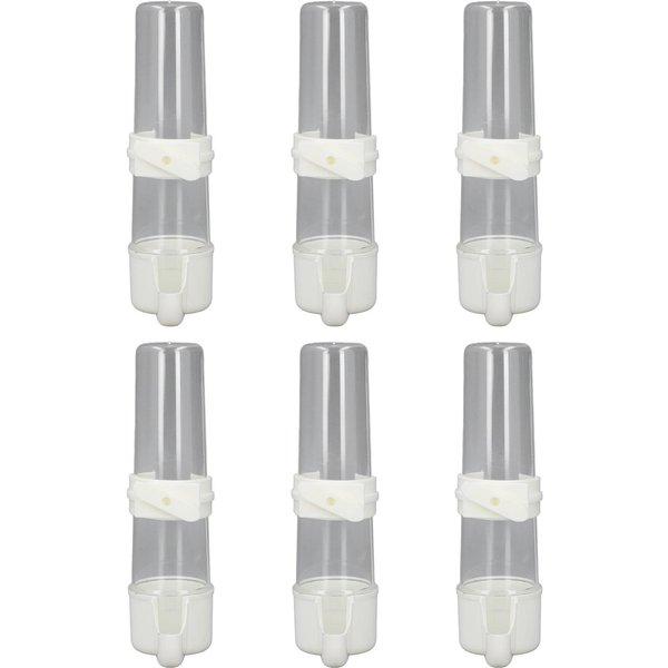 6Pcs Comedero Bebedero Para Jaula De PáJaros Profesional AutomáTico Antiderrames Bebedero De Agua Colgante Para PáJaros Para Mascotas 150Ml-image