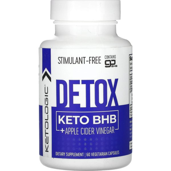 Ketologic, Detox Keto BHB + Vinagre De Sidra De Manzana, 60 CáPsulas Vegetales-image