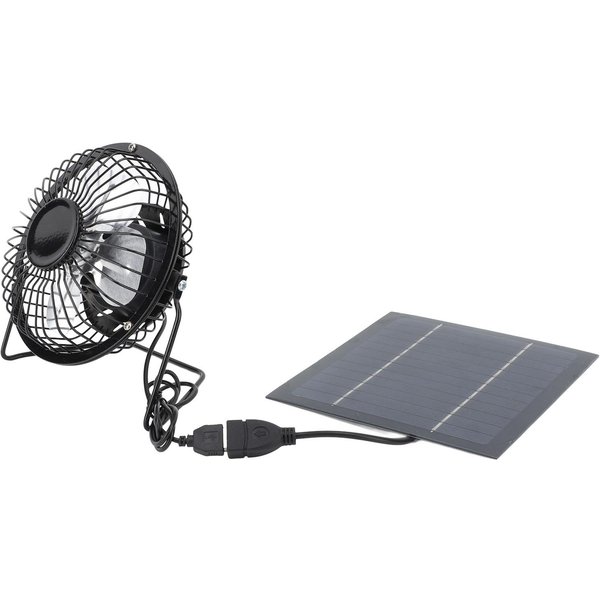 Ventilador De 5W Alimentado Por Panel Solar Para RefrigeracióN Exterior Kit De Ventilador Solar USB Para Invernadero Gallinero Caseta De Perro-image