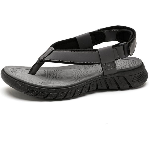 Klapki SandałY Letnie Nowe MęSkie Outdoor AntypośLizgowe OddychająCe Lekkie MięKka Podeszwa Komfortowe Buty PlażOwe Sportowe SandałY Do Chodzenia 42 Gray-image